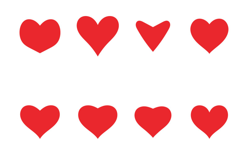 Love Vector Icon Illustration Design Template 2 Logo Template