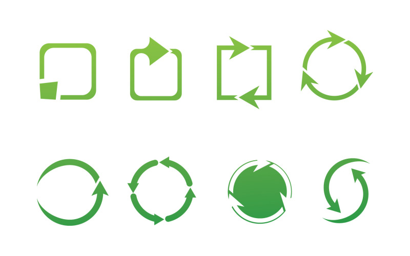Recycling Logo And Symbol Icon Vector V2 Logo Template