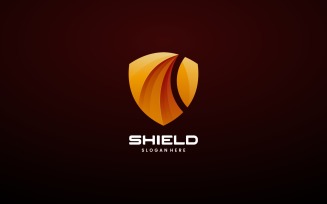 Shield Gradient Logo Design