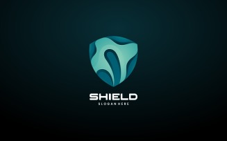 Shield Gradient Logo Template