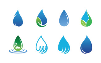 Water Drop Logo Template Vector Illustration Design V3