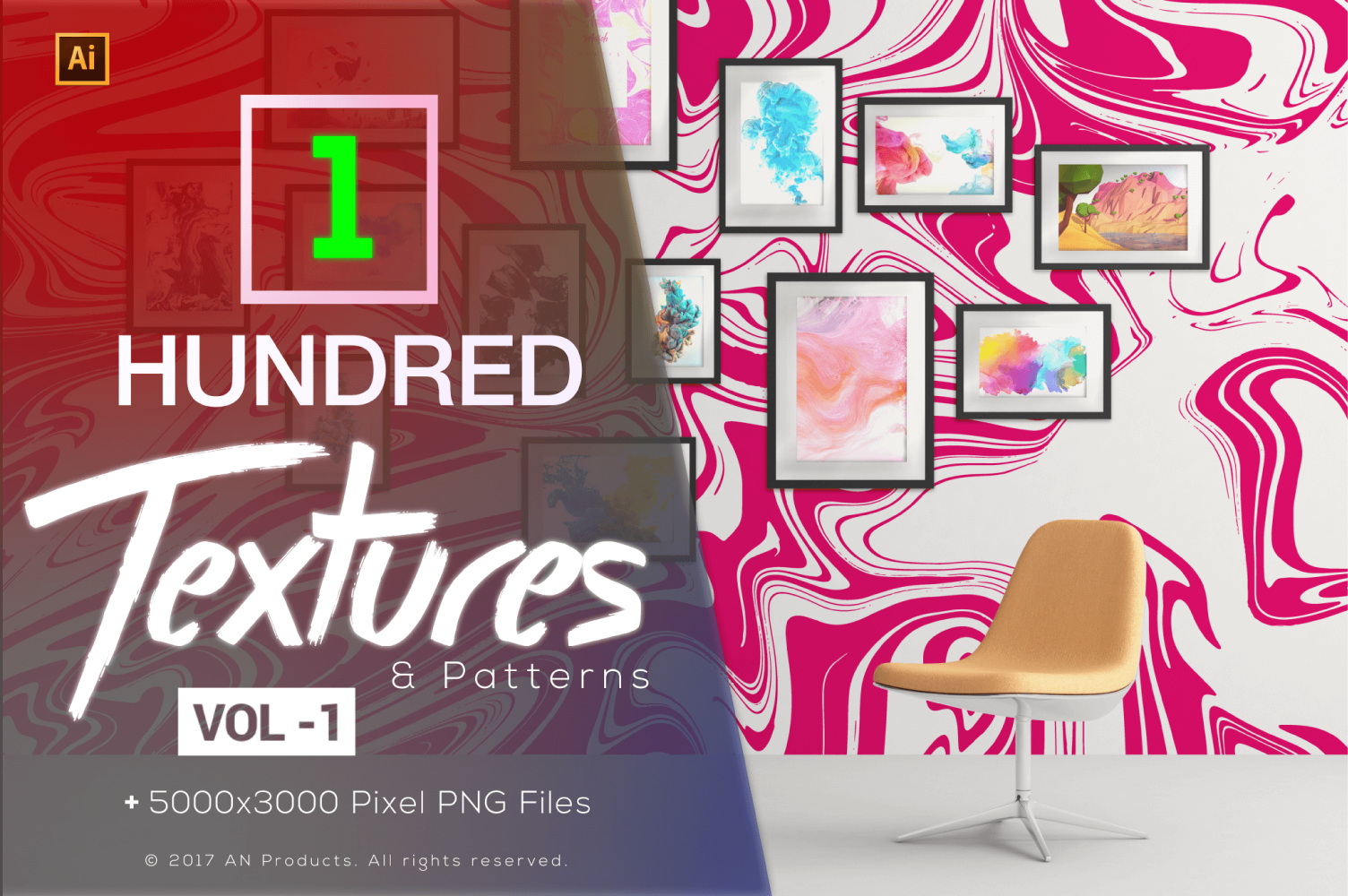 100 Liquid Marble Texture and Pattern Background Vol 1 - Background