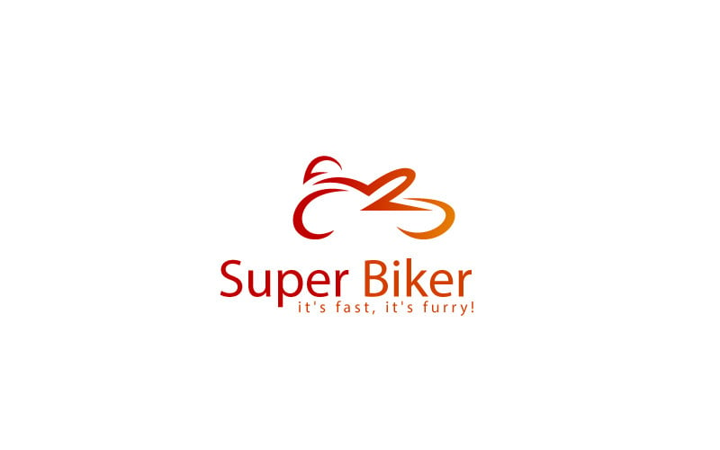Fast Biker Logo Design Template Logo Template