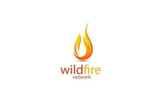 Fire Drop Logo Design Template