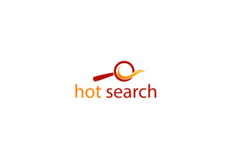 Fire Search Logo Design Template