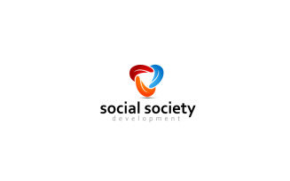 Social Development Logo Design Template