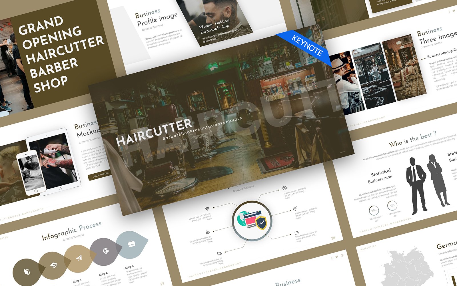 Template #233848 Barber Shop Webdesign Template - Logo template Preview