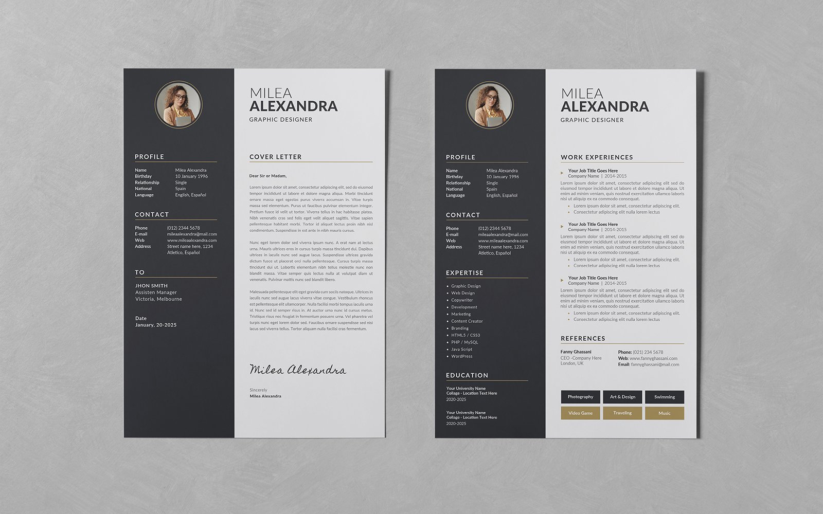 Kit Graphique #233853 Resume Business Divers Modles Web - Logo template Preview