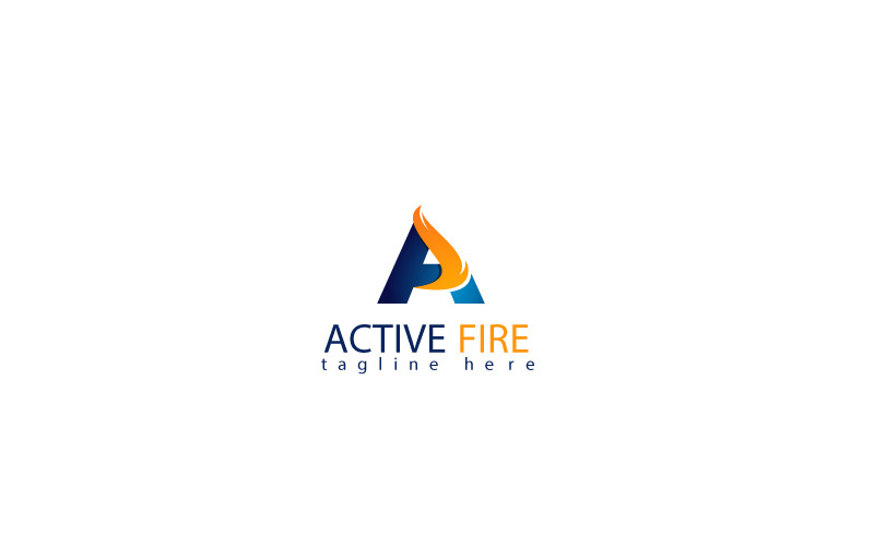 Active Fire Logo Design Template Logo Template