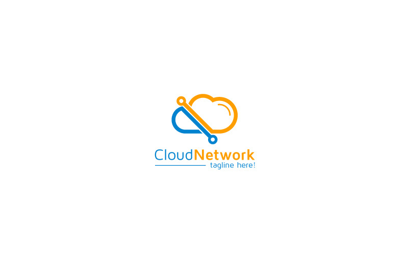 Cloud Network Logo Design Template Logo Template