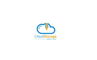 Cloud Storage Logo Design Template