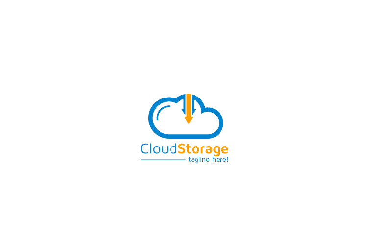 Cloud Storage Logo Design Template Logo Template