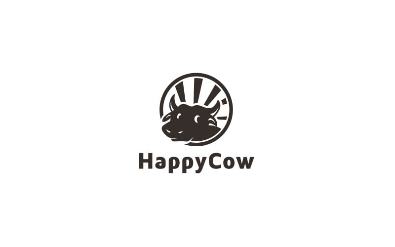 Cow Farm Logo Design Template Logo Template