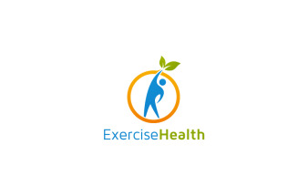 Exercise Health Logo Design Template
