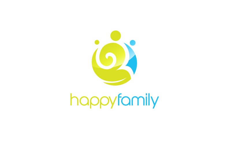 Happy-Family Logo Design Template Logo Template