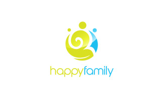 Happy-Family Logo Design Template