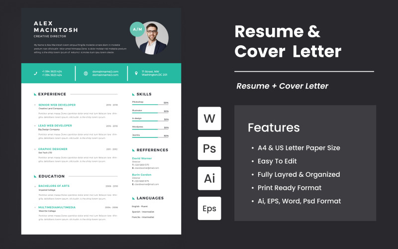 Smart Resume And Cover Letter Template Resume Template