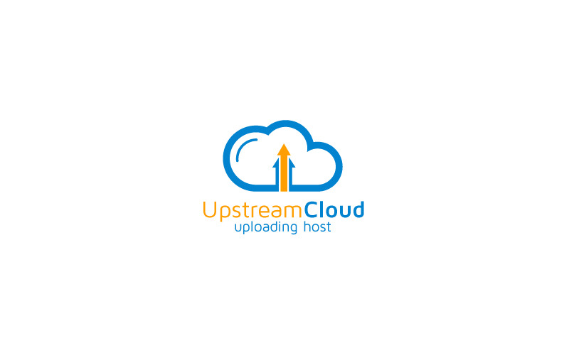 Upstream Online File Storage Logo Logo Template