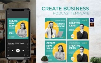 Create Business Podcast Cover
