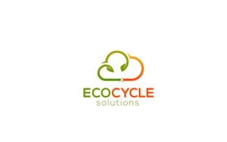 Eco Cloud Logo Design Template