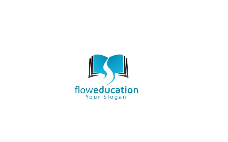 Knowledge Flow Logo Design Template Logo Template