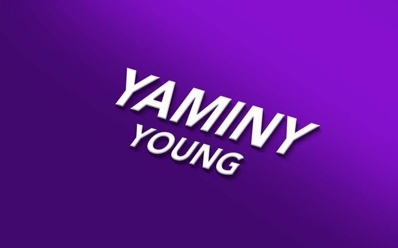 Logo Mockup Perspective Luxury Cloth on Purple Background Product Mockup