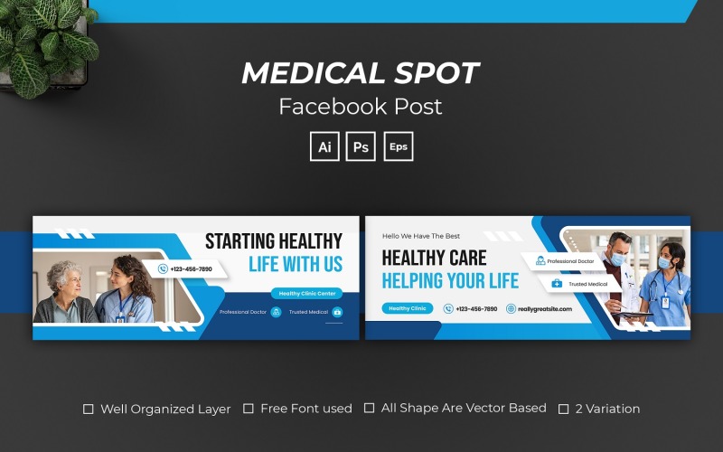 Medical Spot Facebook Cover Social Media