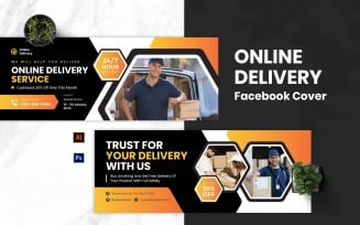 Online Delivery Facebook Cover
