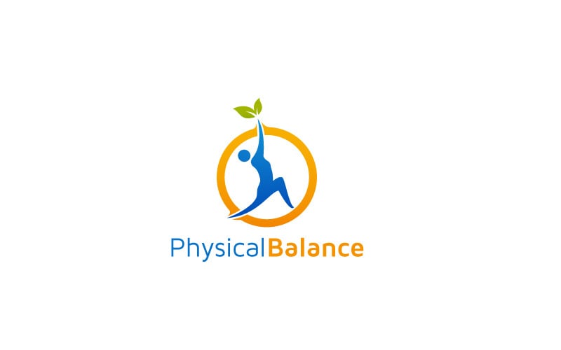 Physical Balance Logo Design Template Logo Template