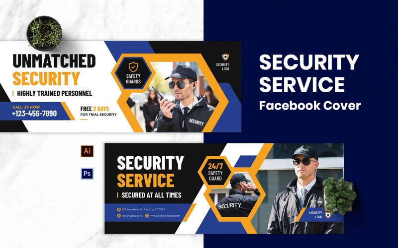 Security Service Facebook Cover Social Media