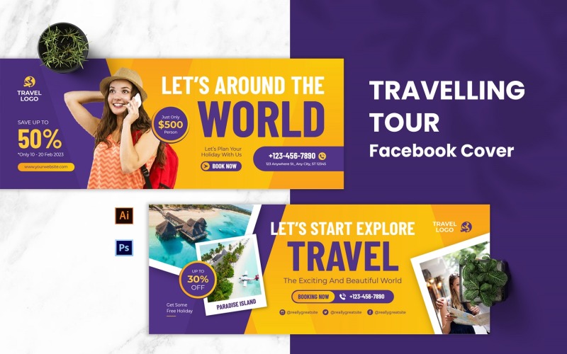 Traveling Tour Facebook Cover Social Media
