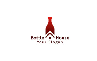 Wine Home Logo Design Template