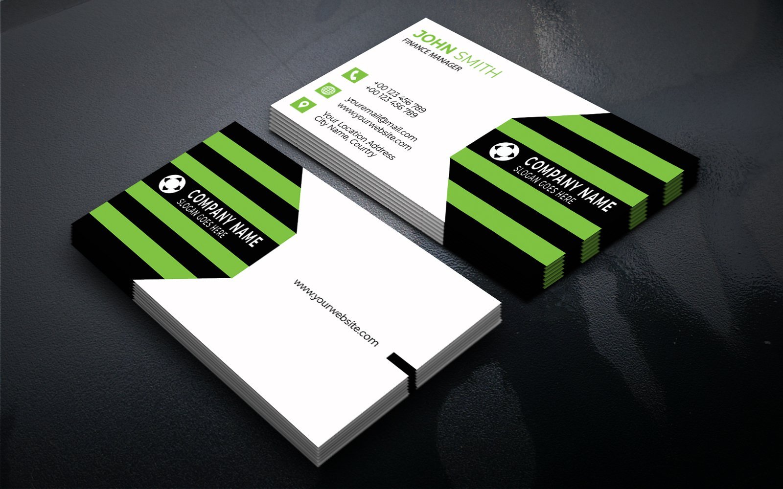 Template #234097 Card Business Webdesign Template - Logo template Preview