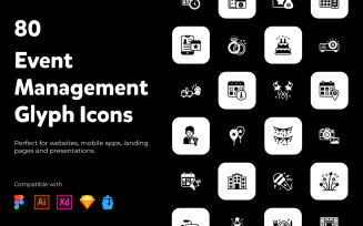 Event Management Glyph Icons
