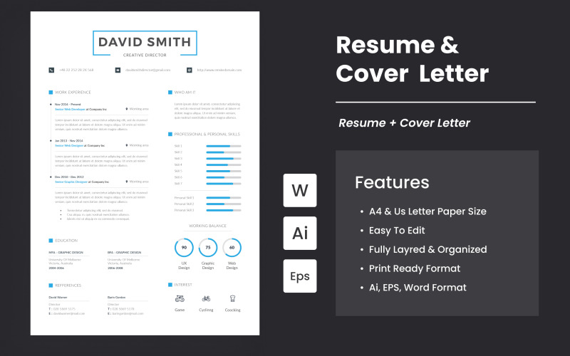 Latest Resume And Cover Letter Resume Template