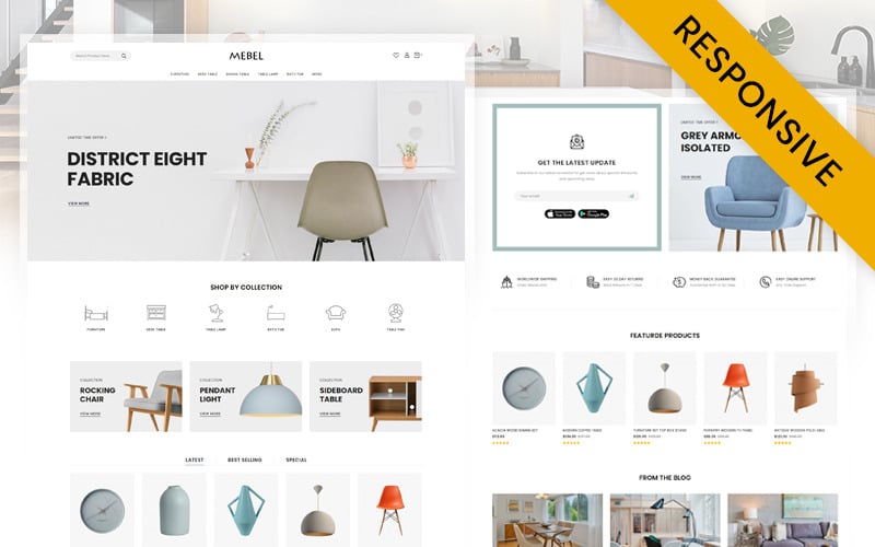 Mebel - Online Furniture Store Opencart Responsive Theme OpenCart Template
