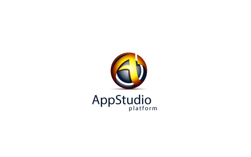 App Studio-Letter A 3D Logo Logo Template