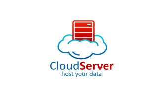 cloud Server Logo Design Template