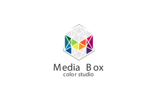 Color M Logo Design Template