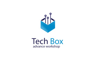 Digital Box Logo Design Template