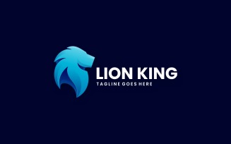 Lion King Gradient Logo Style