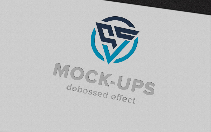 Logo Presentation on White Paper Texture Product Mockup