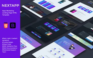 NextApp - Onepage Application Marketing Landing Page