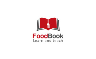 Recipe Food Book Logo Design Template