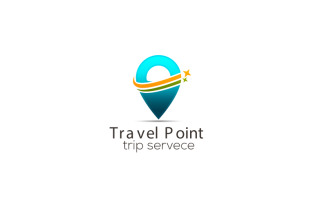 Travel Point Logo Design Template