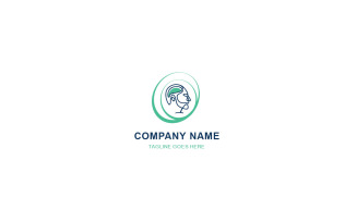 brain care head logo template