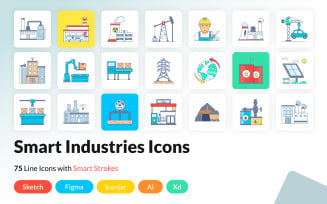 Industrial Automation and Manufacturing Icons