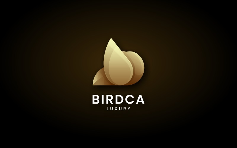 Abstract Bird Luxury Logo Design Logo Template