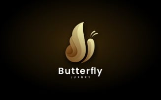 Butterfly Luxury Logo Style
