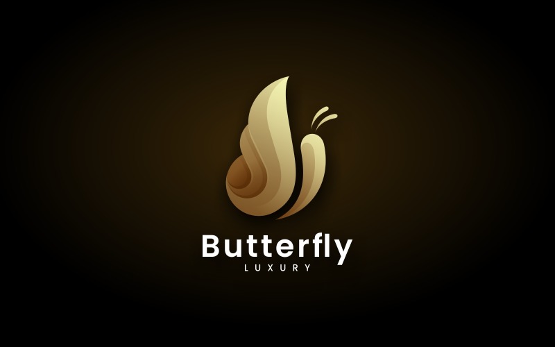 Butterfly Luxury Logo Style Logo Template